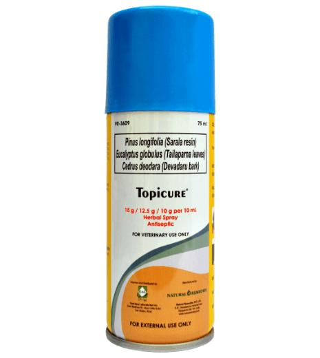 TOPICURE - animal wound spray