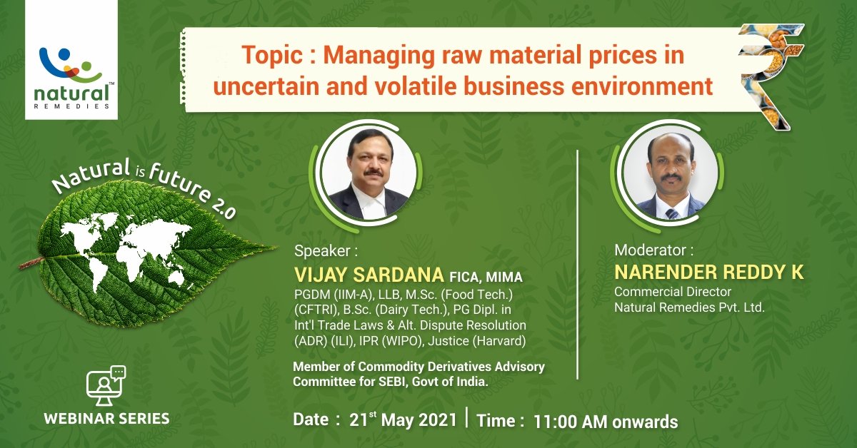 Managing raw material prices in uncertain and volatile business environment